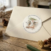 Meia de Natal Uma Nova Casa Caligrafia Móvel