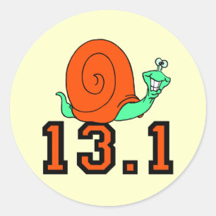 Adesivo Redondo Meia maratona engraçada