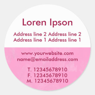 Adesivo Redondo Meia textura e negócios / perfil branco 06