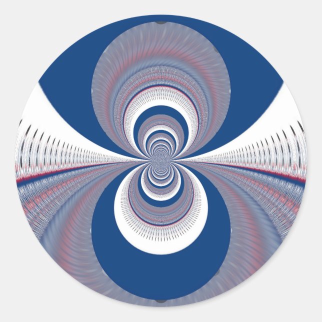 Adesivo Redondo Meio Azul (Frente)