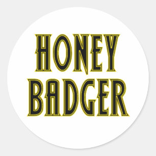Adesivo Redondo Mel Badger