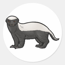Adesivo Redondo Mel Badger