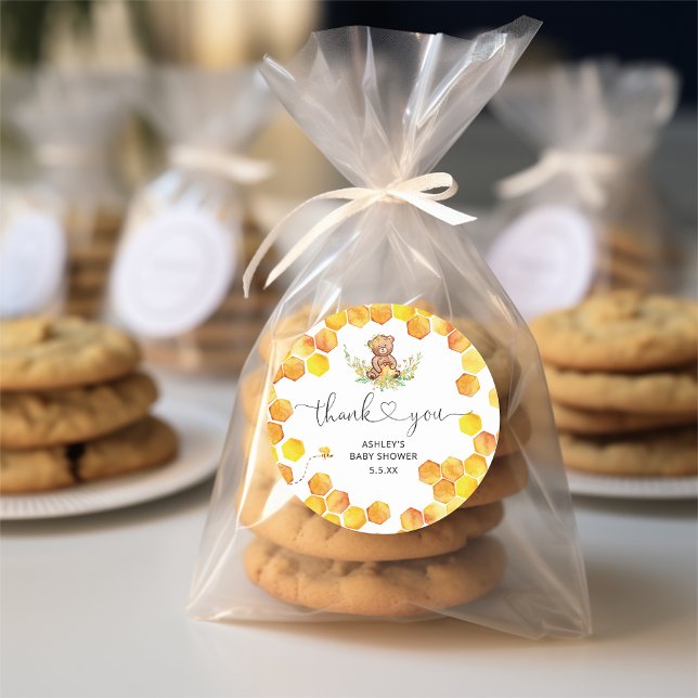 Adesivo Redondo Mel d'água obrigado você (Criador carregado)