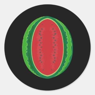 Adesivo Redondo Melancia Costume Halloween Melon Fruta Para Adulto