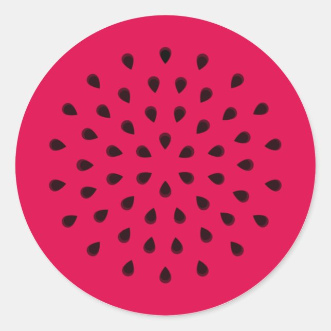 Adesivo Redondo Melancia de pop art (Frente)