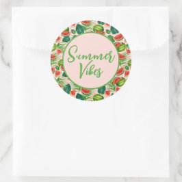 Adesivo Redondo Melancia fresca