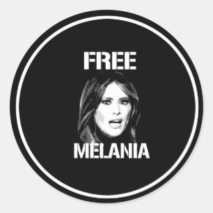ADESIVO REDONDO MELANIA LIVRE - BRANCO -