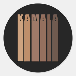 Adesivo Redondo Melanin Kamala Harris 2024 Eletion Sticker