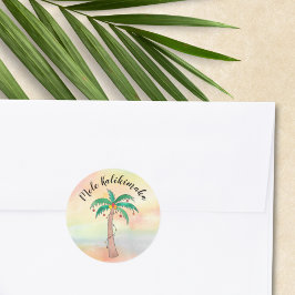 Adesivo Redondo Mele Kalikimaka