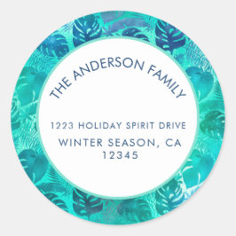 ADESIVO REDONDO MELE KALIKIMAKA HAWAIIAN TROPICAL BEACH