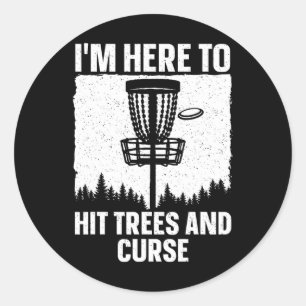 Adesivo Redondo Melhor Arte de Disc Golf Para Homens Mulheres Cria