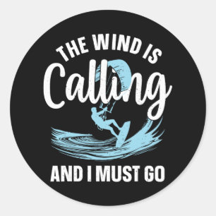 Adesivo Redondo Melhor Arte de Kitesurfing Para Homens Mulheres Ki