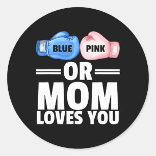 Adesivo Redondo Melhor Arte Para Crianças Mulheres Luvas Boxando S