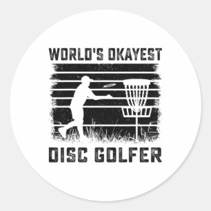 Adesivo Redondo Melhor Disc Golfer do Mundo - Amor Divertido pelo