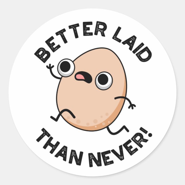 Adesivo Redondo Melhor Emprestado Do Que Nunca Engraçado Correr Ov (Frente)