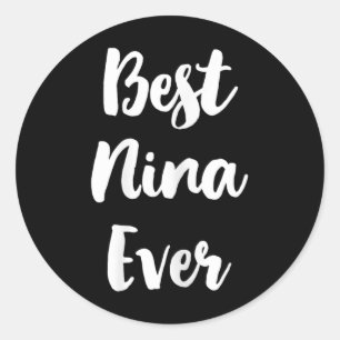 Adesivo Redondo Melhor Fofo da Família Nina Ever