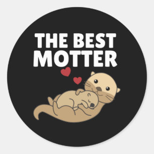Adesivo Redondo Melhor Jogo Mais Motivo Para Animais Doces Da Mãe