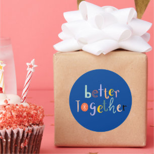 Adesivo Redondo Melhor Juntos