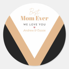 Adesivo Redondo Melhor mãe de sempre