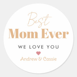 Adesivo Redondo Melhor mãe de sempre