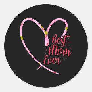 Adesivo Redondo melhor mãe do dia de as mães Sticker