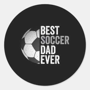 Adesivo Redondo Melhor Pai de futebol já Pai&#; s Day Soccer