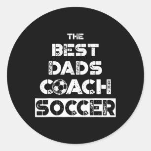 Adesivo Redondo Melhor Pai Treinador Treinador Treinador Padre Gif