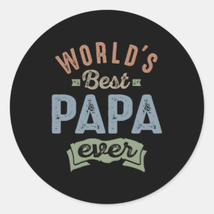Adesivo Redondo Melhor Papa do Mundo