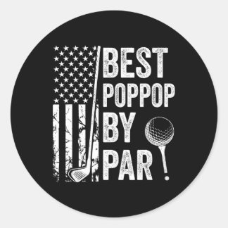 Adesivo Redondo Melhor Poppop Por Par Usa Bandeira Golfe Dia Dos P