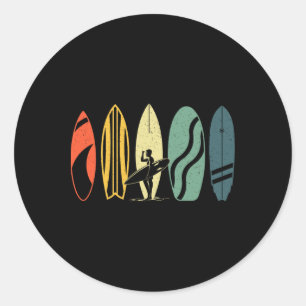 Adesivo Redondo Melhor Prancha de Surf Para Homens Mulheres Crianç