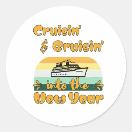 Adesivo Redondo Melhor presente de férias para o amante de férias