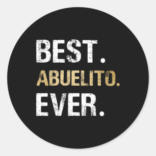 Adesivo Redondo Melhor Presente Gráfico De Abuelito Da Neta
