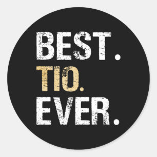Adesivo Redondo Melhor Presente Latino Mexicano Espanhol De Tio Ev