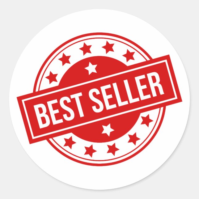 Adesivo Redondo Melhor Vendedor (Frente)