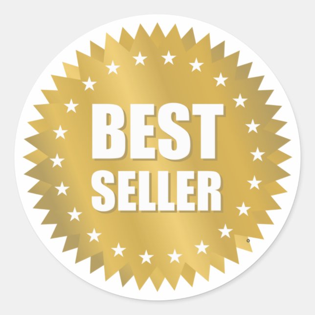 Adesivo Redondo Melhor Vendedor (Frente)