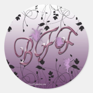 Adesivo Redondo Melhores amigos para sempre