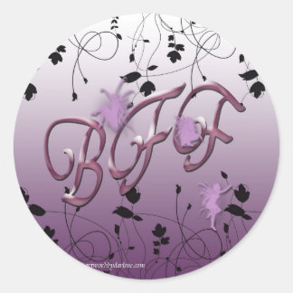 Adesivo Redondo Melhores amigos para sempre