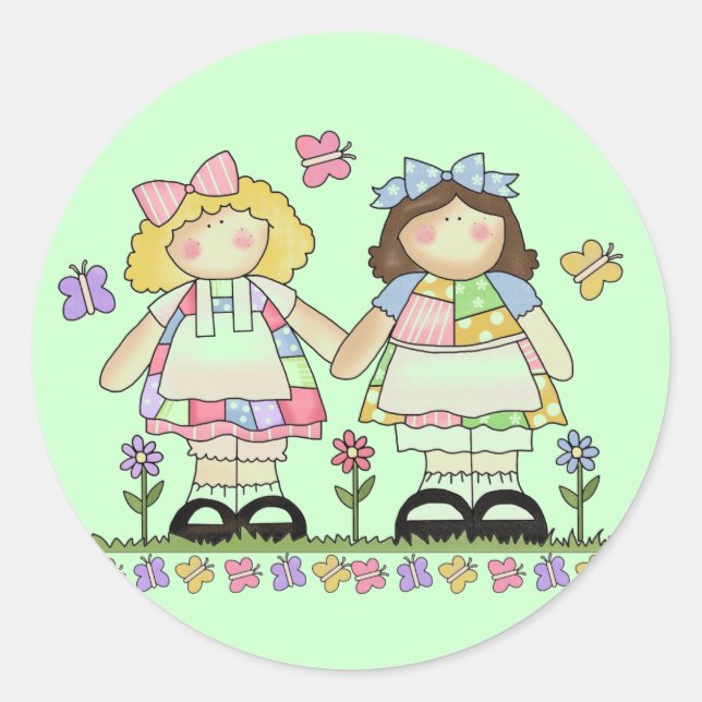 Adesivo Redondo Melhores Camisetas e presentes para amigos (Frente)