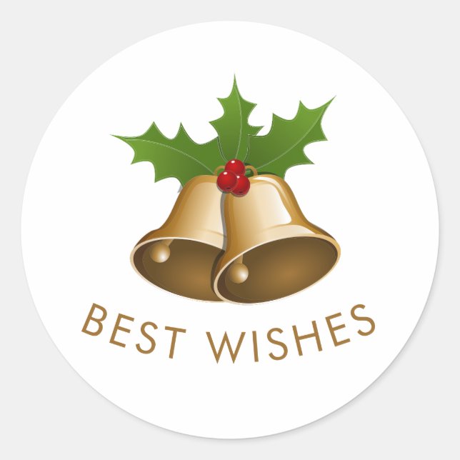 Adesivo Redondo Melhores Desejos, Blinhagens de Jingle (Frente)