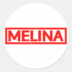Adesivo Redondo Melina Stamp