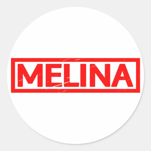 Adesivo Redondo Melina Stamp (Frente)