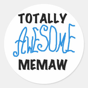 Adesivo Redondo Memaw Camisetas e GIfts completamente incríveis