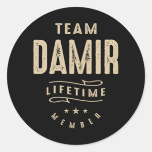 Adesivo Redondo Membro da Lifetime do Team Damir