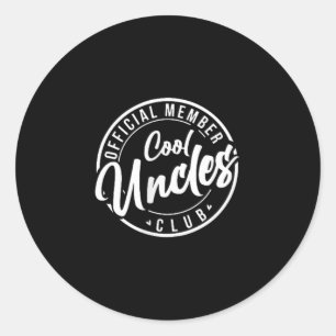 Adesivo Redondo Membro oficial do Legal Uncles Club Vintage Pais D