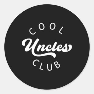 Adesivo Redondo Membro Oficial Legal Uncles Club Vintage Shirt Fat