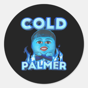 Adesivo Redondo Meme de Palmer Frio, Meme Divertido