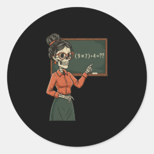 Adesivo Redondo Meme Divertido 67 Pemdas Professor de Matemática E