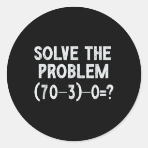 Adesivo Redondo Meme Divertido 67 Pemdas Professor de Matemática E
