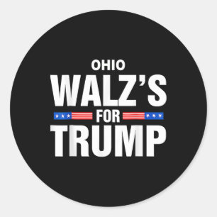 Adesivo Redondo Meme engraçado de Ohio Wheimer para Trump Eleição