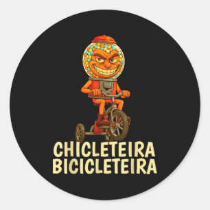 Adesivo Redondo Meme italiano engraçado de crianças Brainrot Chicl
